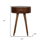 22 Chestnut Solid Wood One Drawer Nightstand