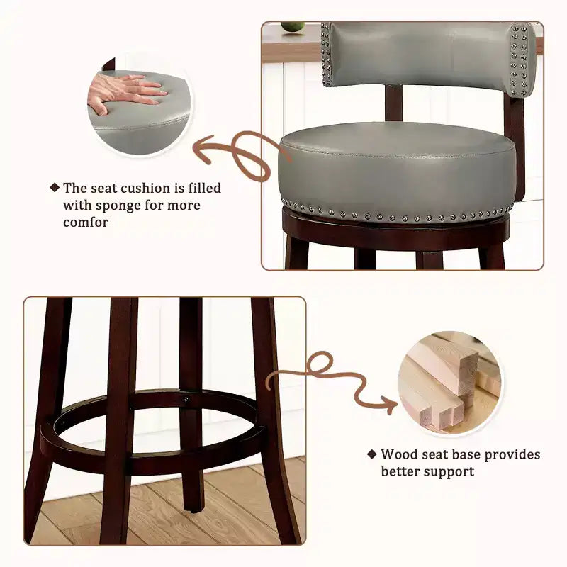 30-Inch Swivel Bar Stool