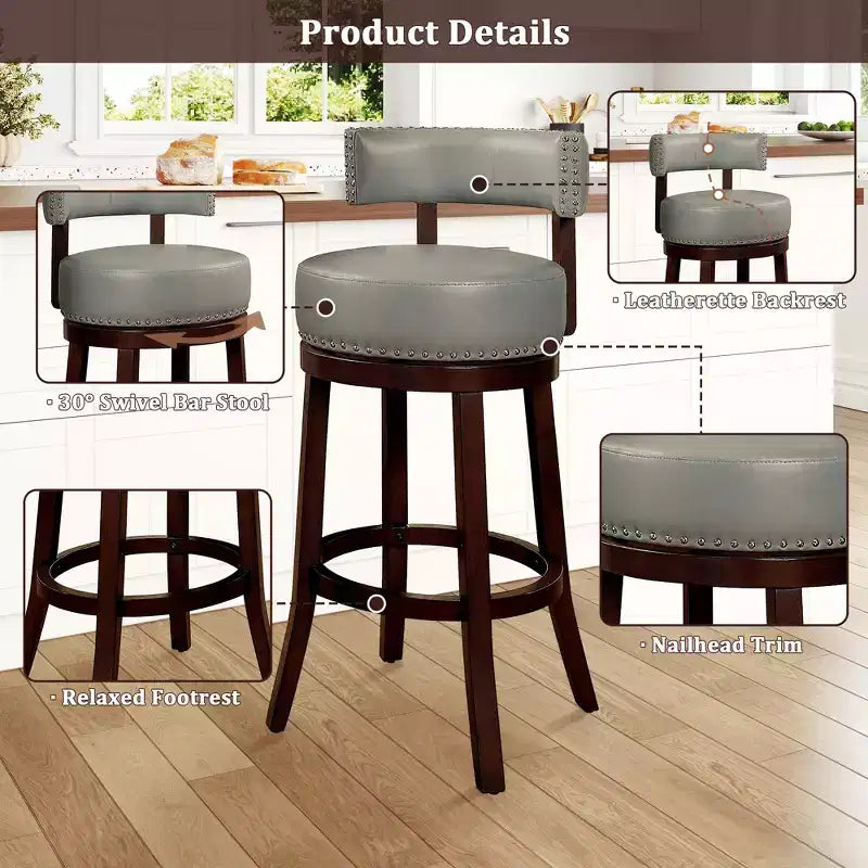 30-Inch Swivel Bar Stool