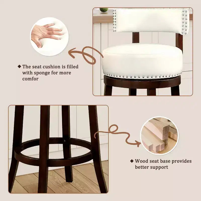 30-Inch Swivel Bar Stool