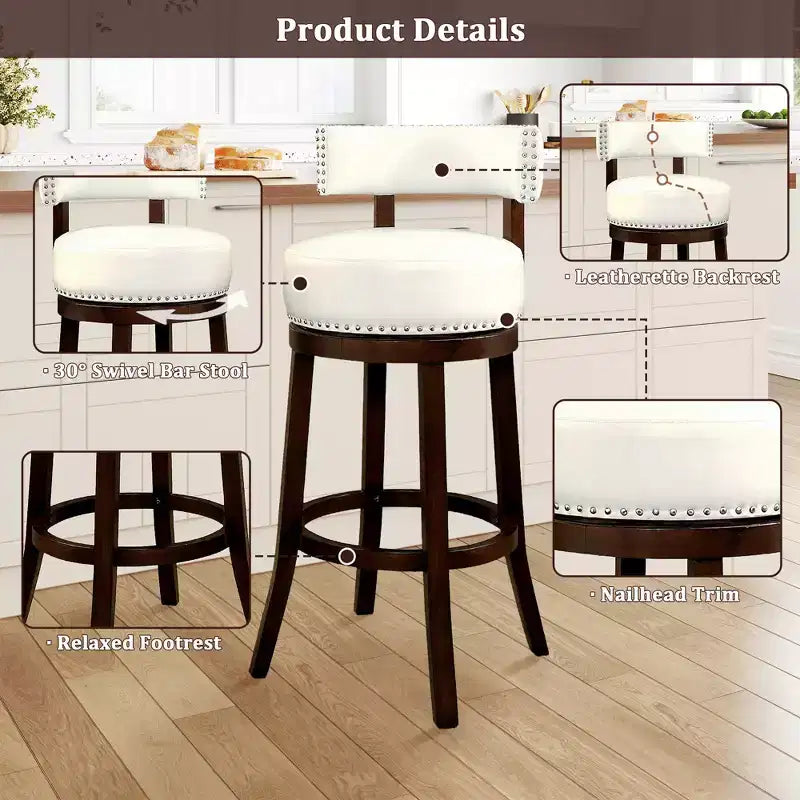 30-Inch Swivel Bar Stool
