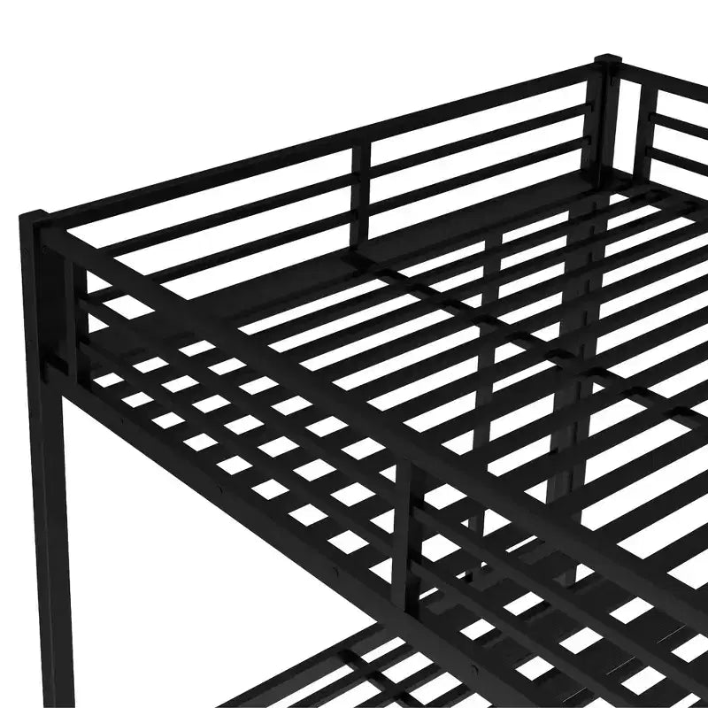 Queen over Queen Bunk Bed with Twin Trundle