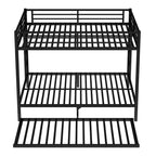 Queen over Queen Bunk Bed with Twin Trundle
