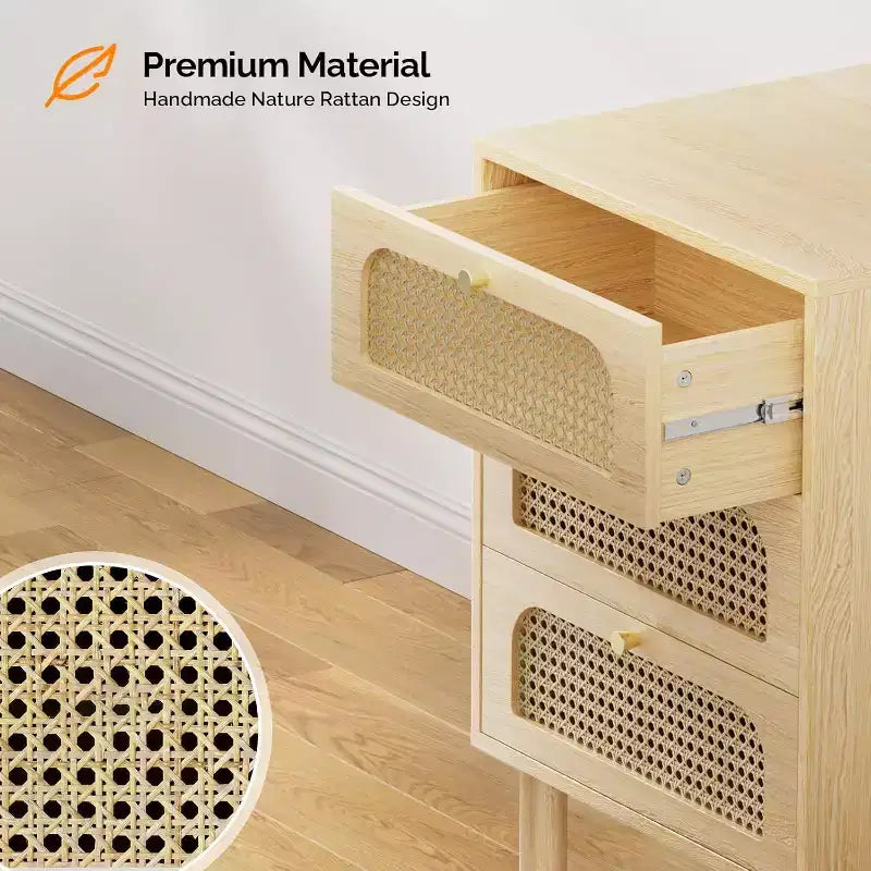 Rattan Nightstand