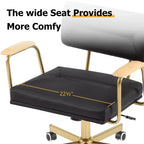 Office Desk Chair, Comfort Padded, Modern Style with 360 Swivel Wheels for Office/Study/Vanity/Home