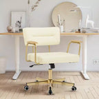 Office Desk Chair, Comfort Padded, Modern Style with 360 Swivel Wheels for Office/Study/Vanity/Home