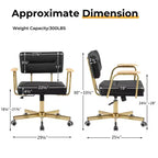 Office Desk Chair, Comfort Padded, Modern Style with 360 Swivel Wheels for Office/Study/Vanity/Home