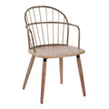Riley Dining Chair Antique Copper/White Wash - Lumisource: Farmhouse Style, Spindle-Back, Wood & Metal Frame