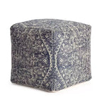 Pouf Blue/Ivory