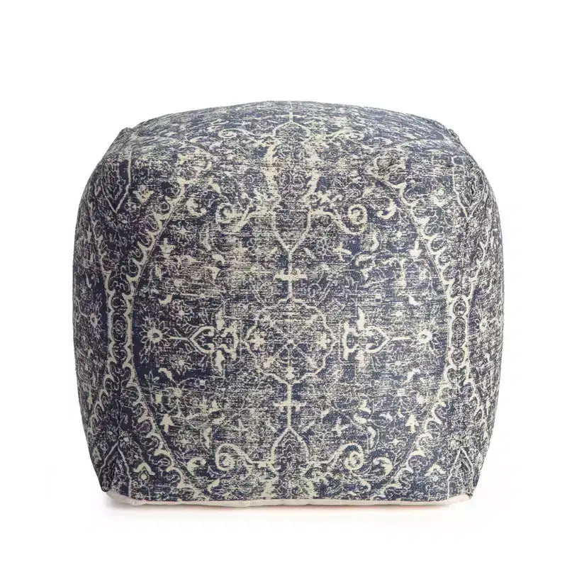 Pouf Blue/Ivory