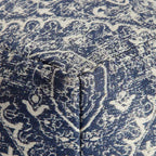 Pouf Blue/Ivory