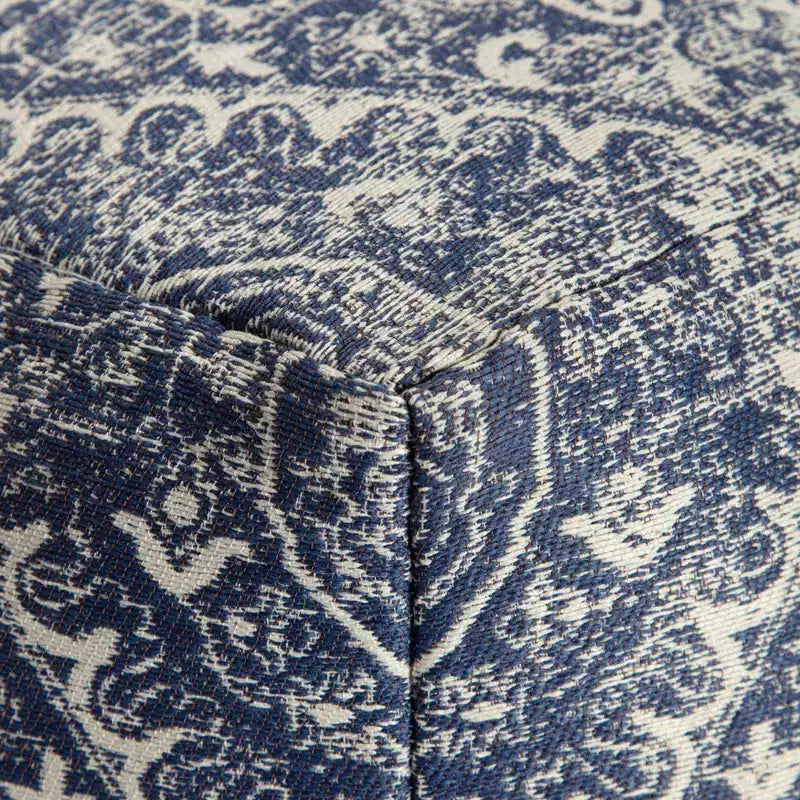 Pouf Blue/Ivory