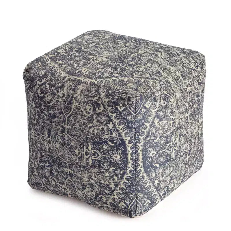 Pouf Blue/Ivory
