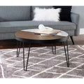 32" Faux Marble and Wood Coffee Table