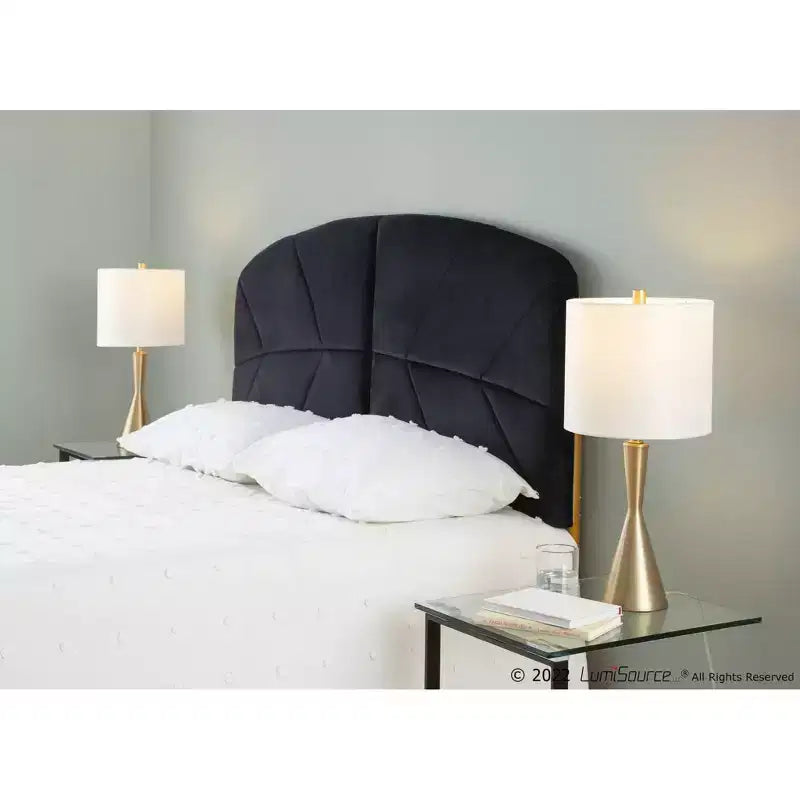 Queen Velvet Upholstered Headboard