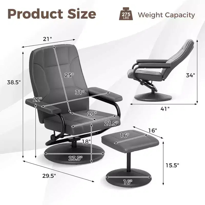 Reclining Chair with Ottoman