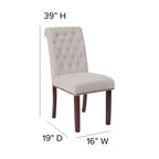 Set of 4 Parsons Chairs
