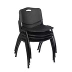 4pk M Lightweight Stackable Sturdy Breakroom Chairs