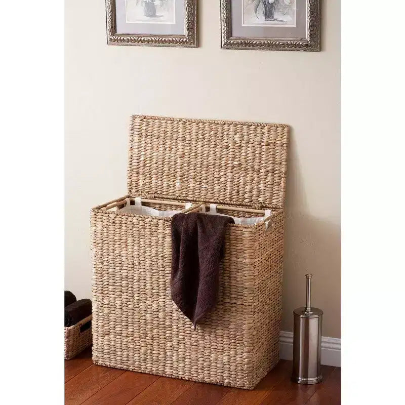 Seagrass Oversized Divided Hamper
