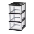 Medium 3 Drawer Cart with Organizer Top