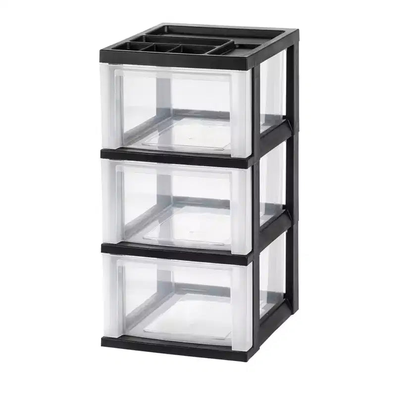 Medium 3 Drawer Cart with Organizer Top