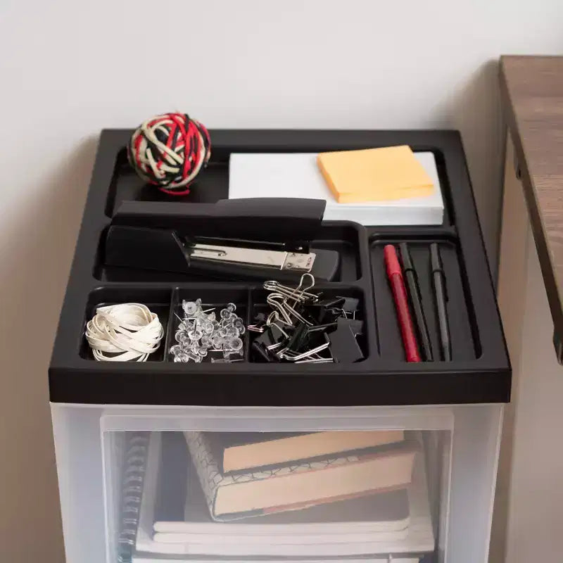 Medium 3 Drawer Cart with Organizer Top