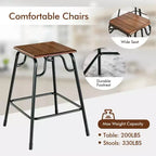 5PCS Bar Table Set Counter Height Dining Set