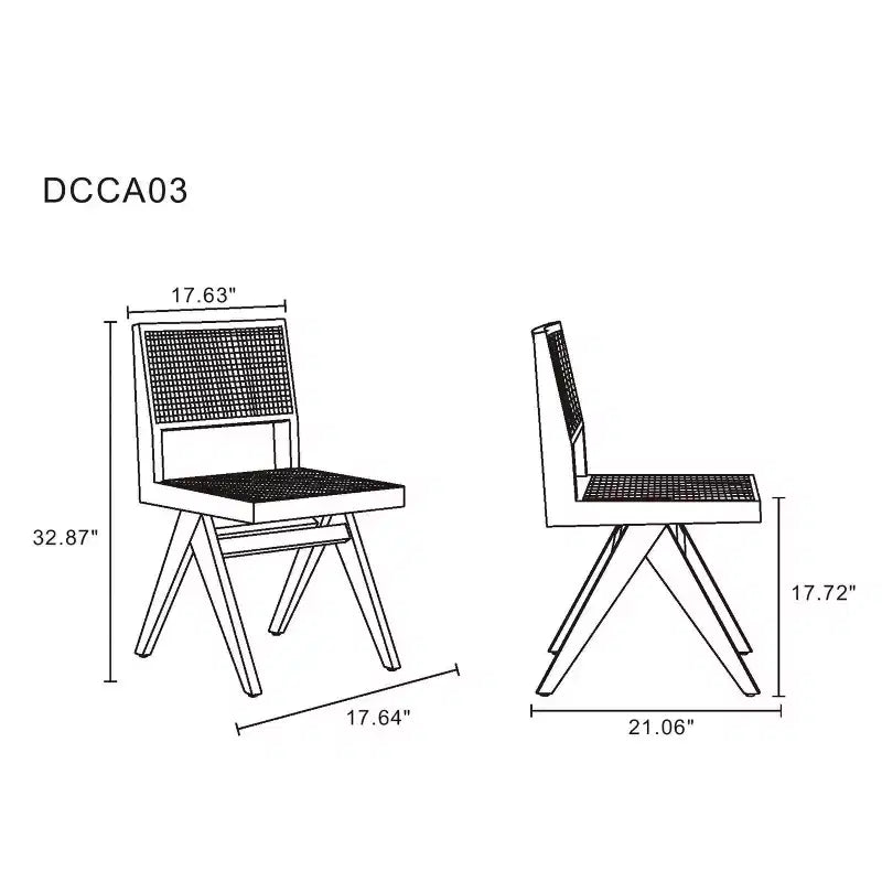 Set of 2 Dining Chairs