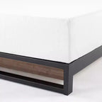 6 Platform Bed Frame Gray Wash
