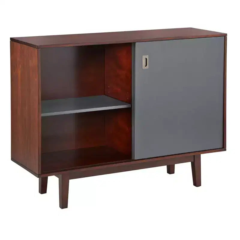 Console Table with Reversible Sliding Doors